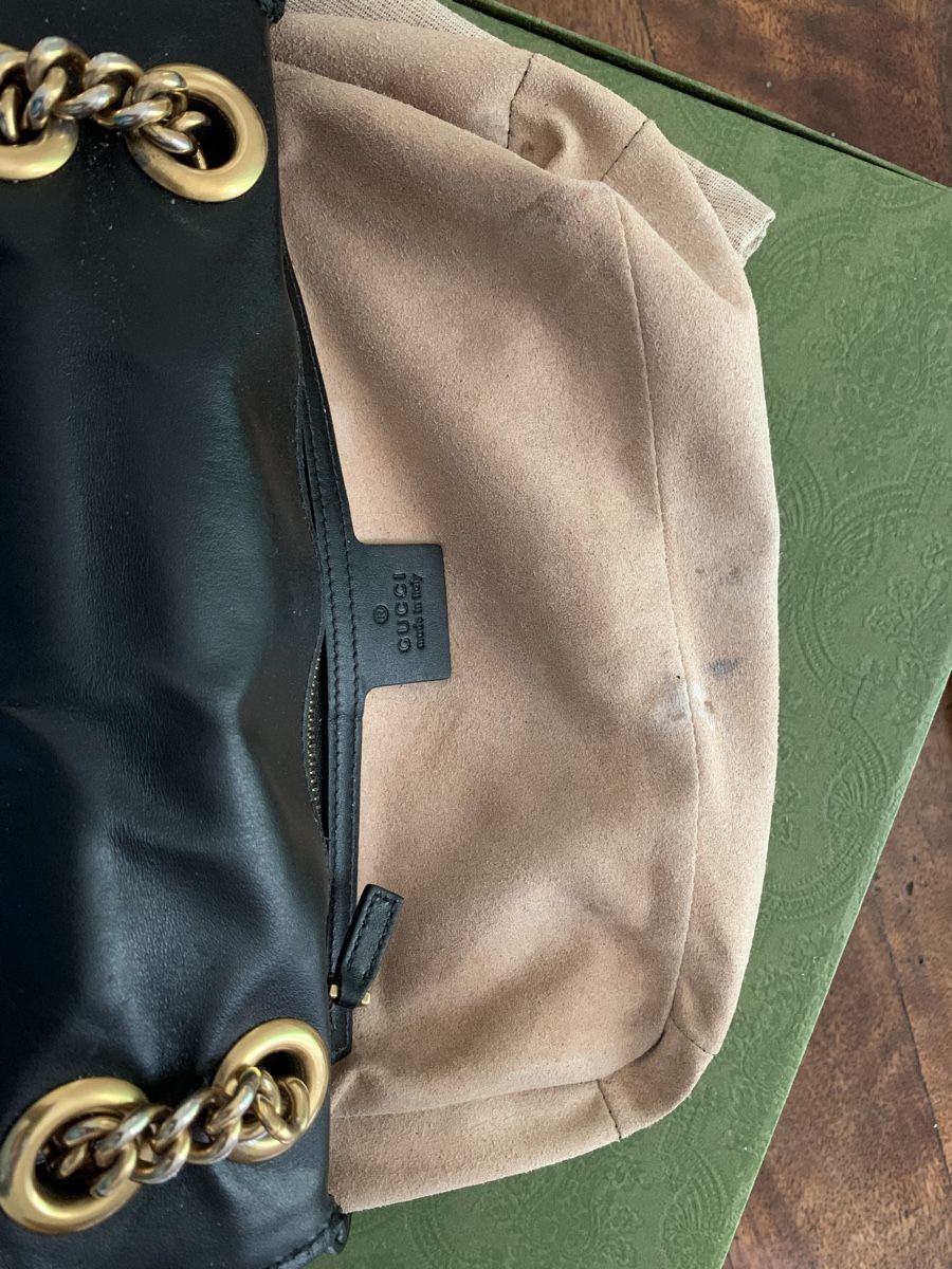 Gucci Borse da donna: Gucci marmont small noir – Usato da Corsier GE venduto da Helene2365 4
