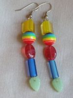 Vintage trendige MURANO Ohrstecker in Glas