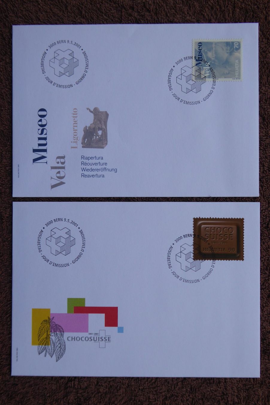 Tutti i francobolli: (F356) FDC 2001: Zst. Nr. 1023 + 1024 – Usato da Basel venduto da scholle50