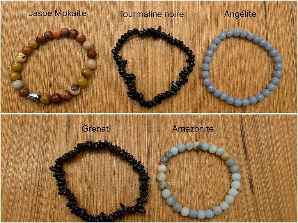 Bracciali & Braccialetti: Divers bracelets en pierre véritables – Usato da Essert-Pittet venduto da lyli01