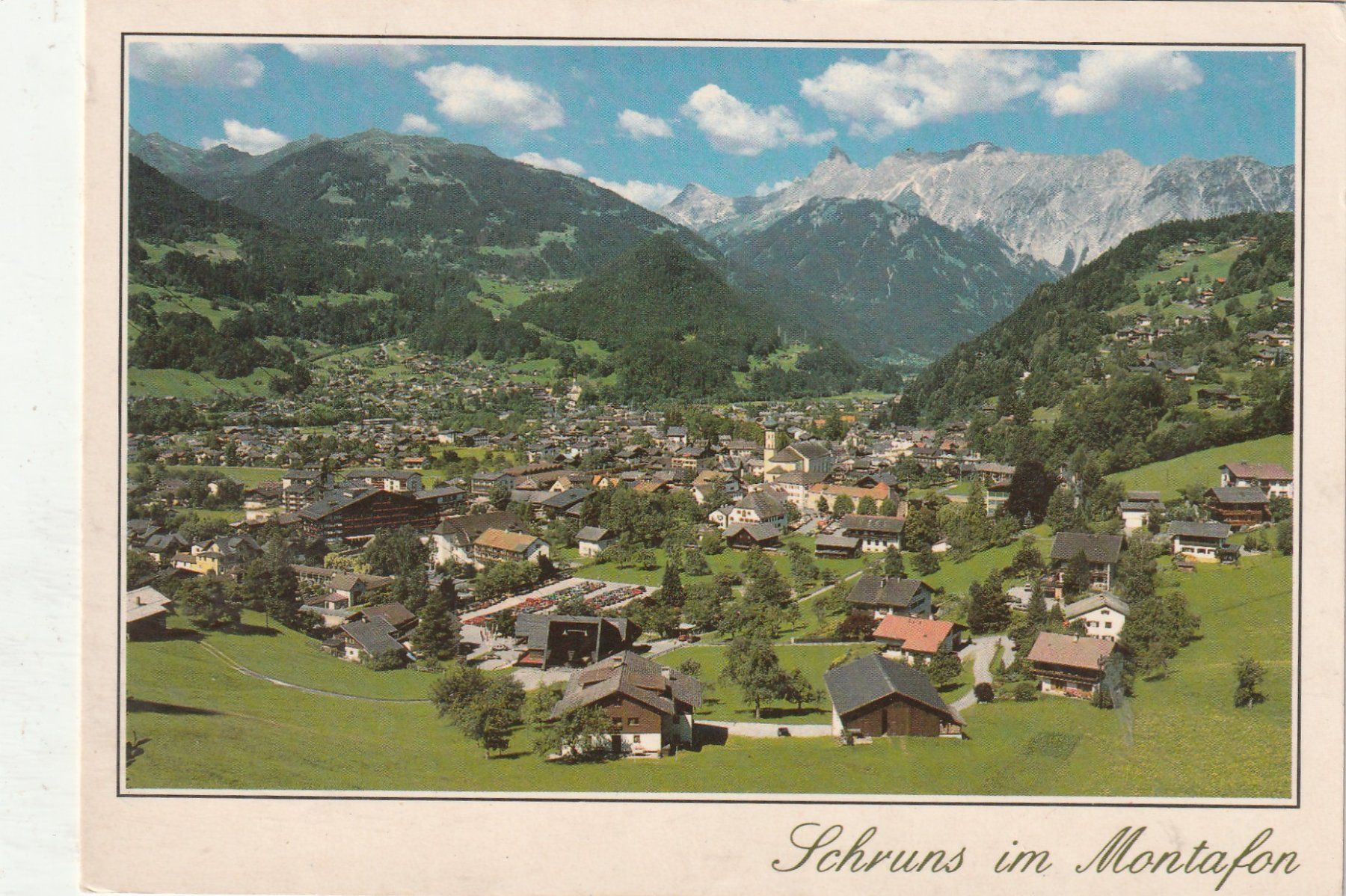 Cartoline postali: Schruns in Montafoun – Usato da Lumbrein venduto da made02