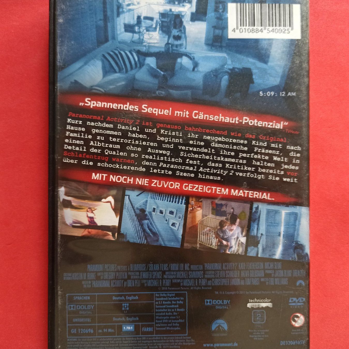 Tutti i DVDs: Paranormal Activity 2 (Extended Cut) – Usato da Dübendorf venduto da kb86_MOVIE 1