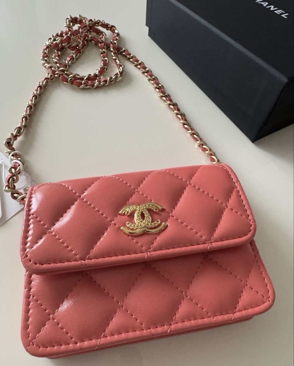 Chanel Borse da donna: Chanel Wallet on Chain pink leather new – Nuovo e nell'imballaggio originale da Vesenaz venduto da ale_wrt6 3