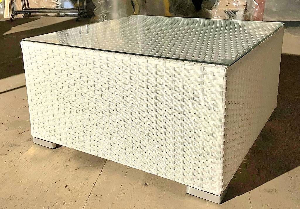 Tavoli: Loungetisch Rattan weiss – Usato da Luzern venduto da Neela288