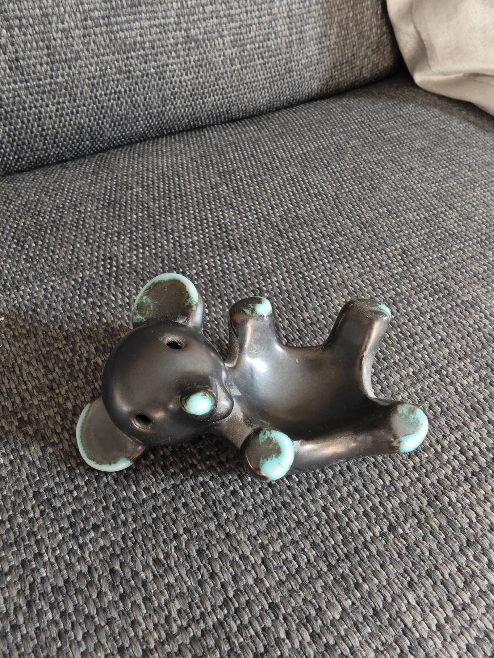 Figuren: Walter Bosse 1950s Ceramic Bear - Pottery Grau – Gebraucht aus Altendorf von Crazycat_