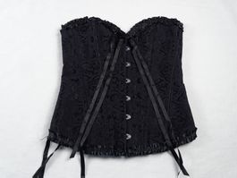 Schwarzes Korsett mit Muster