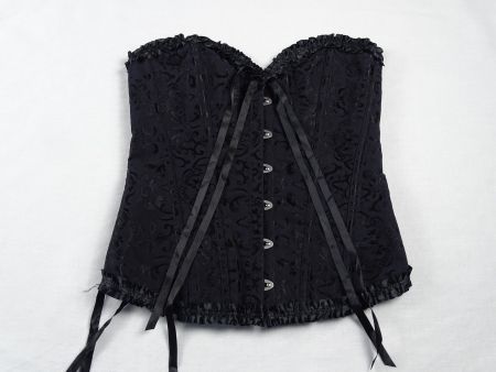 Schwarzes Korsett mit Muster