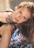 Barbara Schöneberger Autogramm signiert Magazinbild 20x30cm