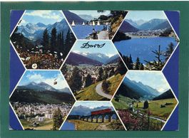 Davos, Mehrbilderkarte, 1978, gelaufen, Grossformat