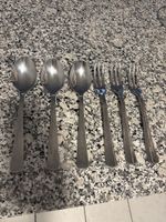 Besteck Set, 6-teilig, Edelstahl, für 2 Personen