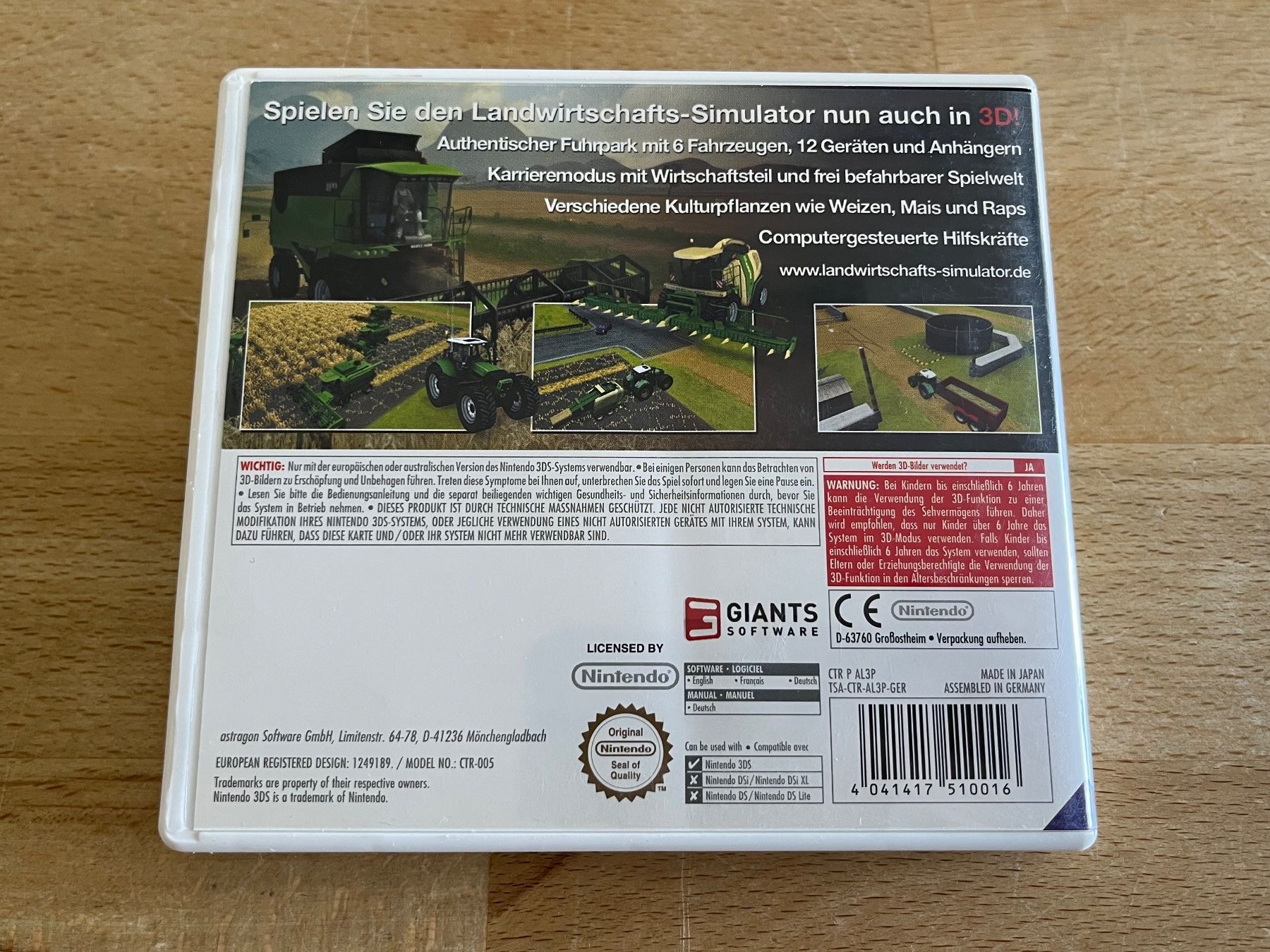 Nintendo Giochi: Landwirtschafts-Simulator 2012 3D - Nintendo 3DS – Usato da Thalwil venduto da ranx 3