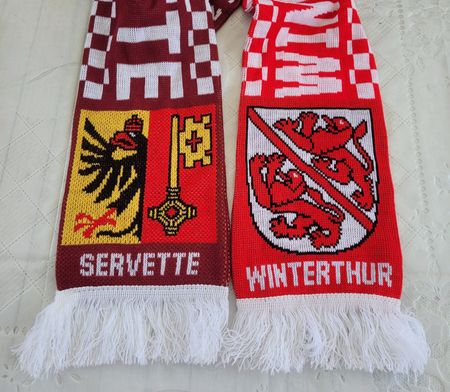 Fanschal Servette-Winterthur Halbfinale 2023/24 neuwertig 