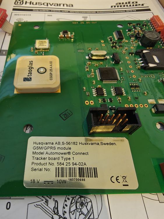Husqvarna Automower Connect Tracker Board Typ 1 Top Zustand (Gebraucht