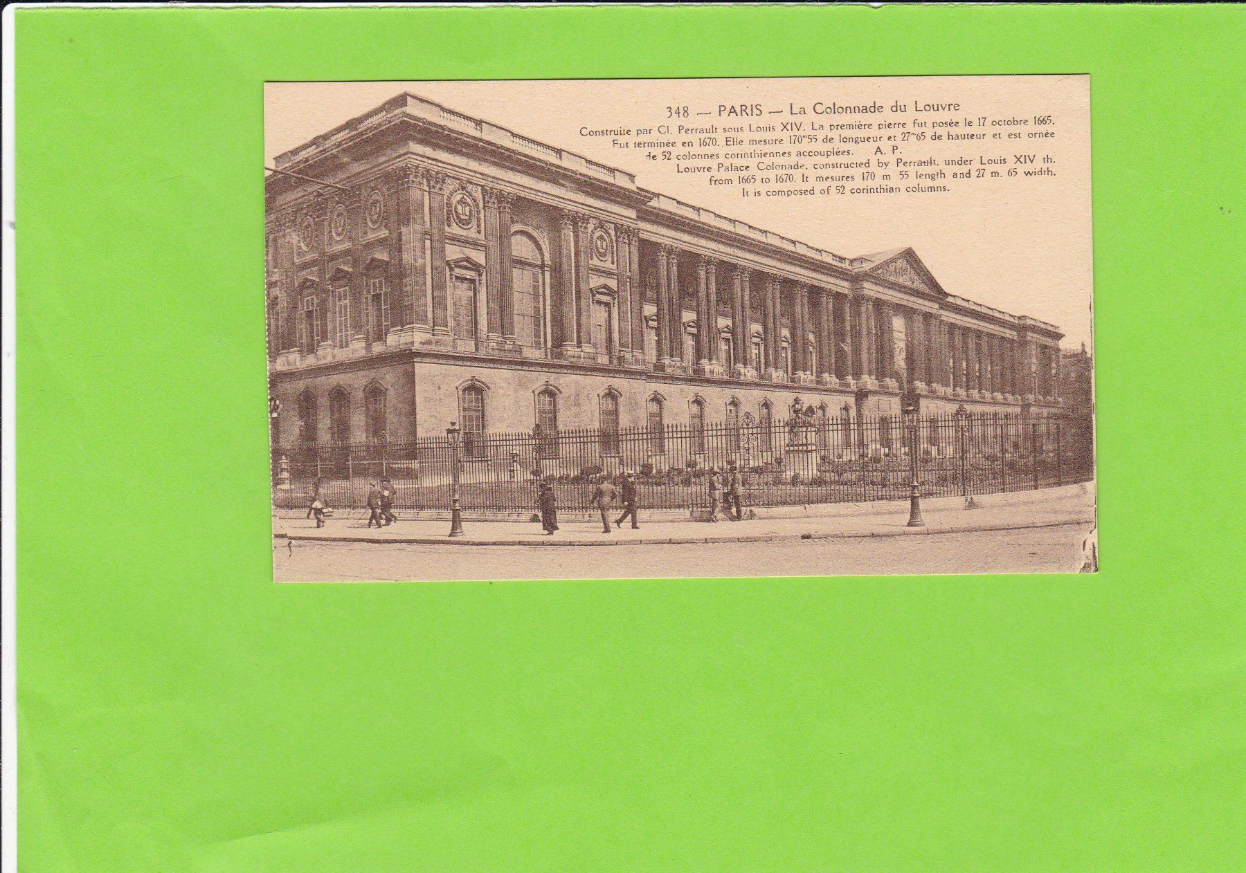Cartes postales: Paris-La Colonnade du Louvre – D'occasion à St. Peterzell par neckertal
