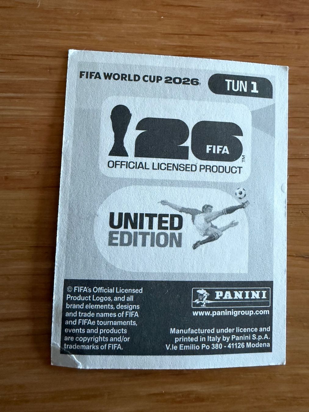 Panini Sammelbilder & Trading cards: Panini TUN 1 – Neu (gemäss Beschreibung) aus Zürich von bel5 1