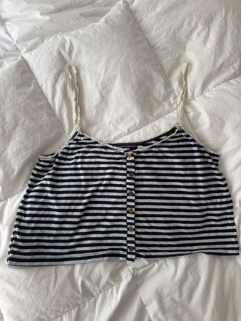 Débardeur Brandy Melville rayé boutons taille unique 