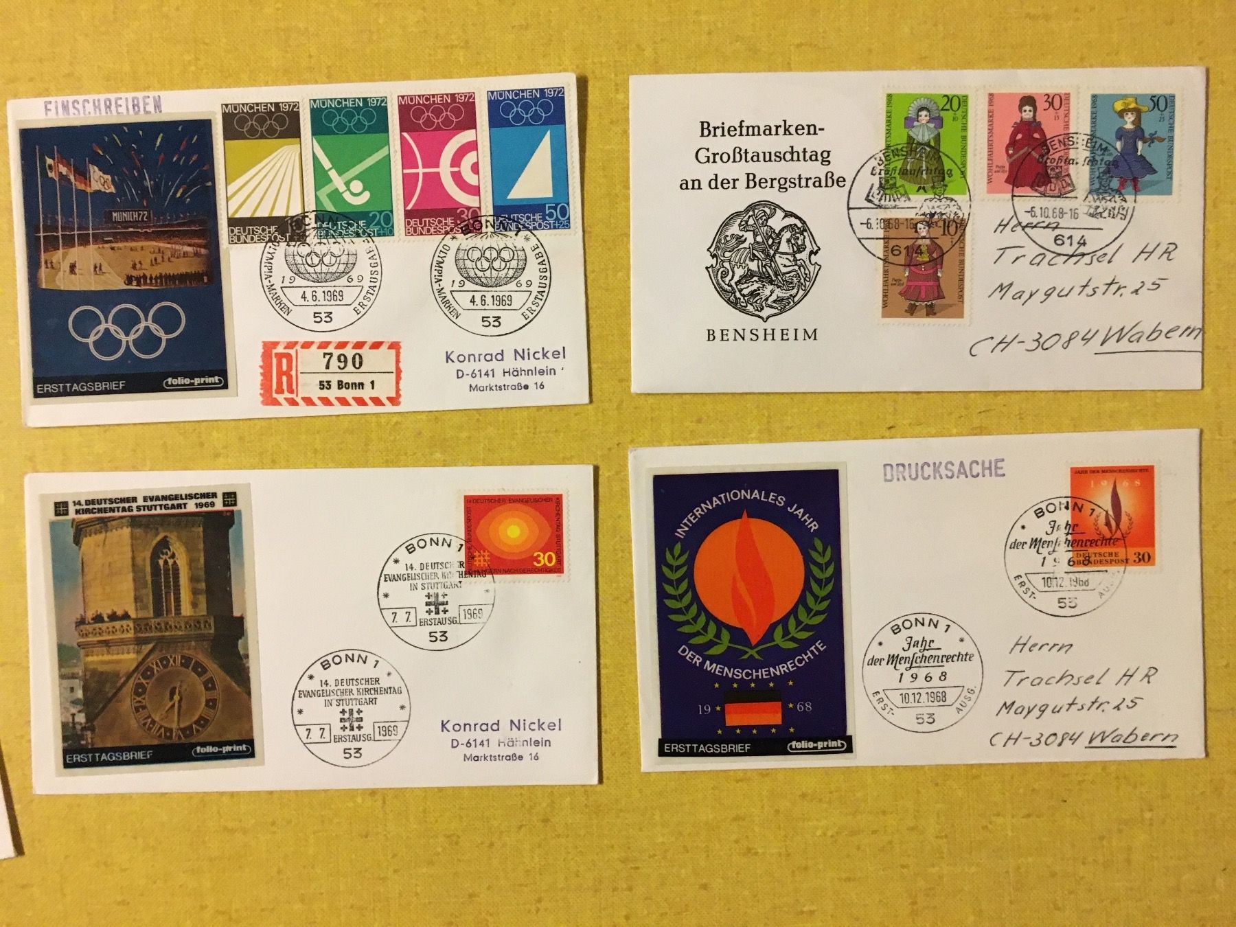 Tous les timbres: Brief Kuverts Deutschland 16 Stück. – D'occasion à Lanzenhäusern par vic63 3