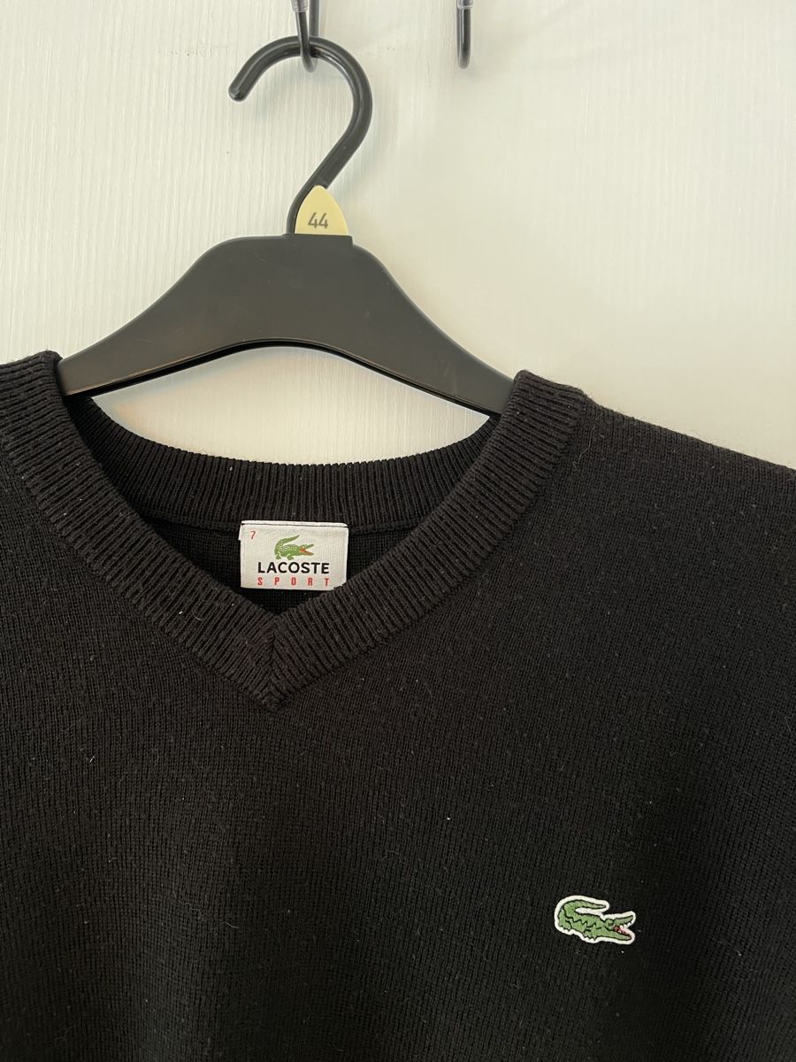 Lacoste Maglioni & Felpe: Lacoste Wollpullover, Schwarz, over / boxy fit. Gr. 7, y2k – Nuovo (secondo la descrizione) da Wetzikon ZH venduto da Jan_wojt 1
