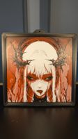Anime Dark Fantasy 3D Wall Art – 20×20 cm