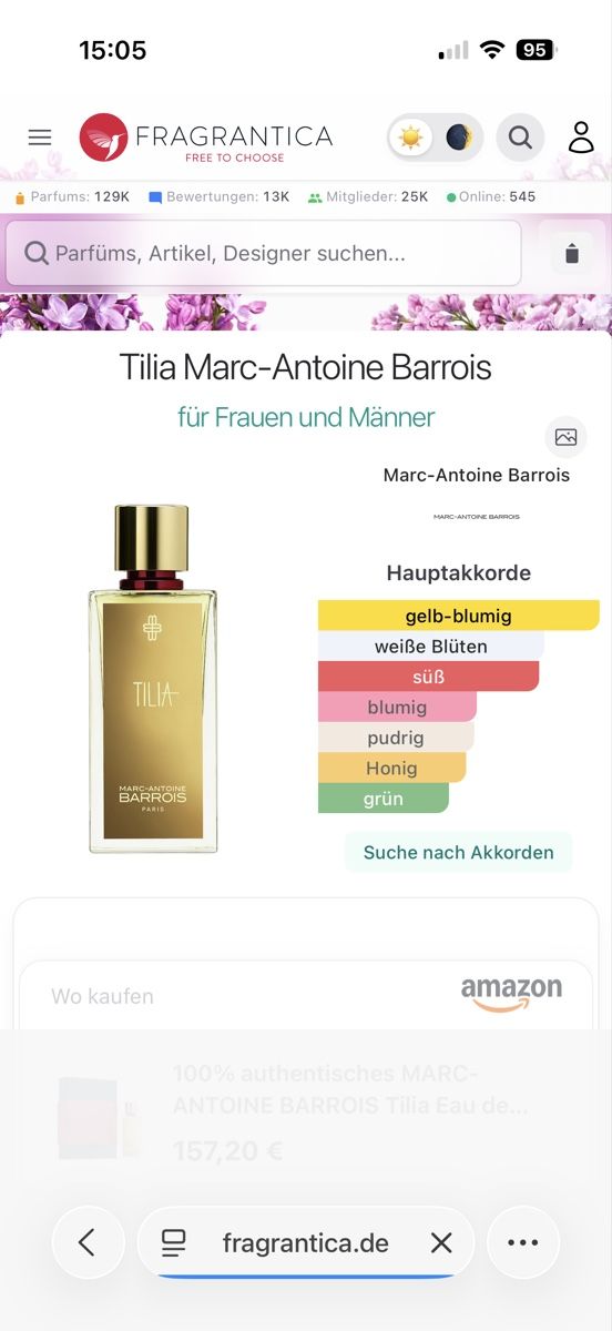Profumi & Eau de Toilette: Marc-Antoine Barrois Tilia, 2 ml – Usato da Sursee venduto da nst_czk2 1