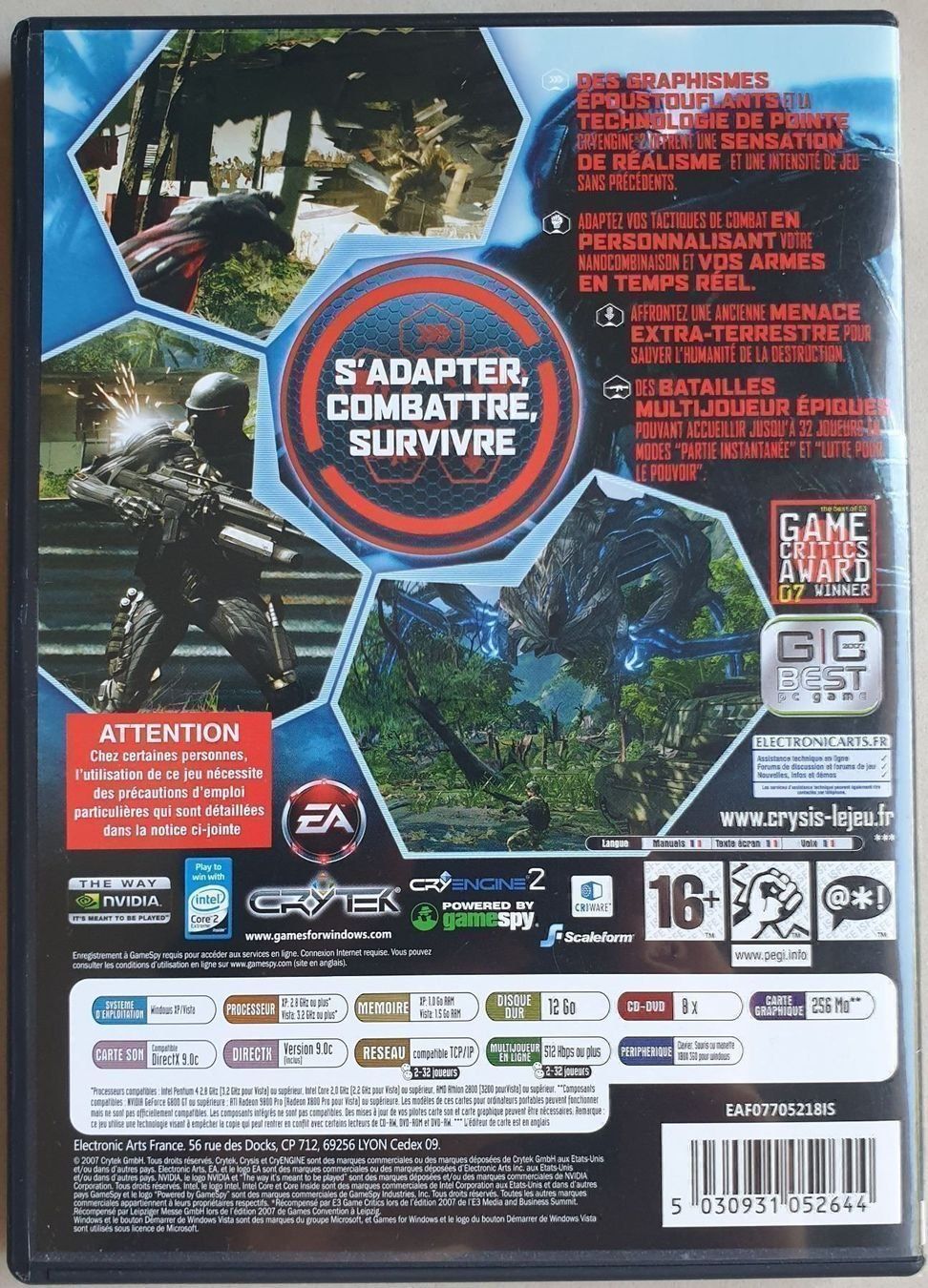 Microsoft Giochi: PC : Crysis – Usato da Froideville venduto da xXSebastienXx 1