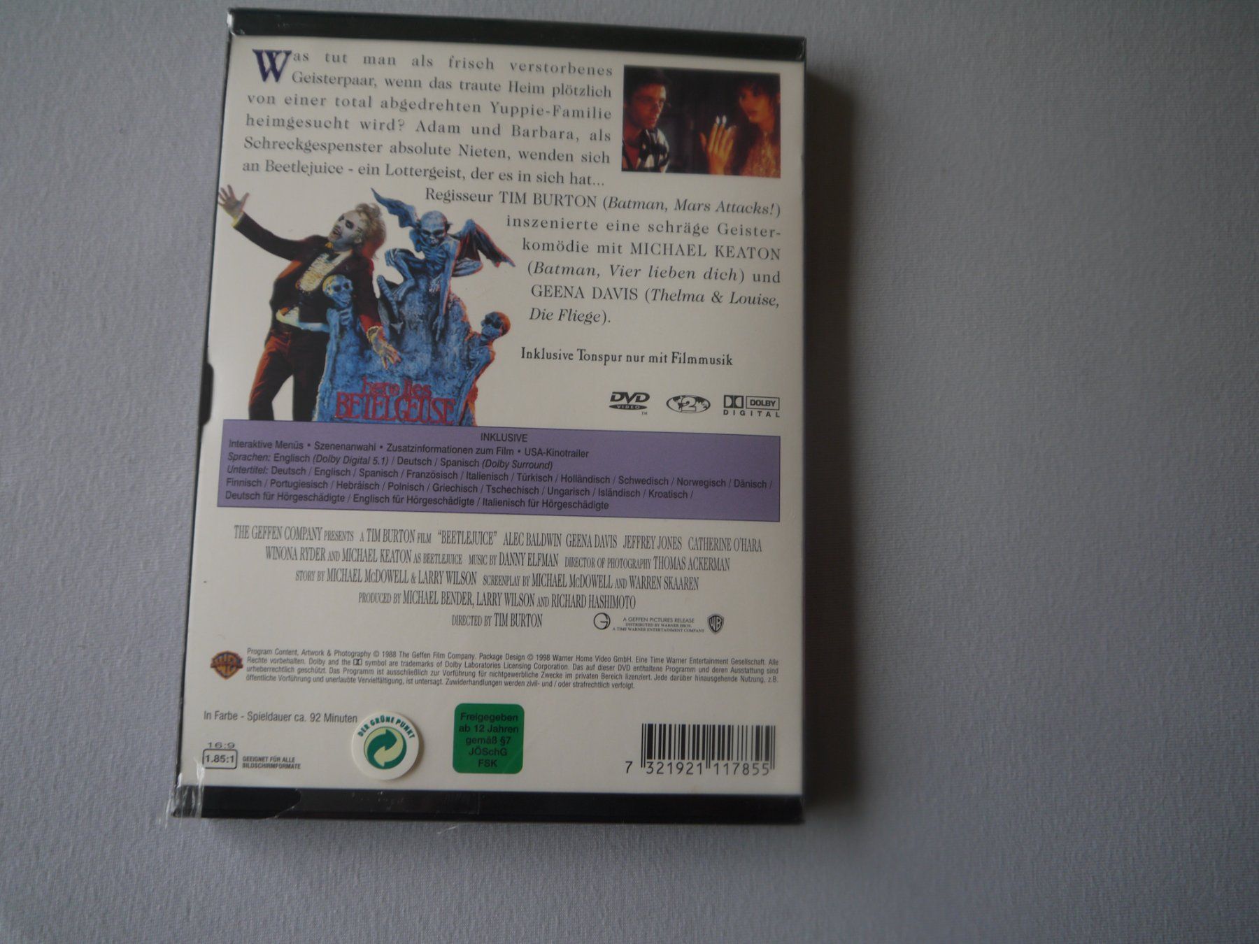 Tutti i DVDs: LOTTERGEIST BEETLEJUICE(1988) Michael Keaton – Nuovo e nell'imballaggio originale da Hagendorn venduto da Blaf 1