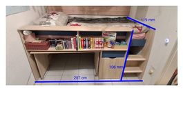 Kinder Hochbett (massiv) inkl. Bürotisch