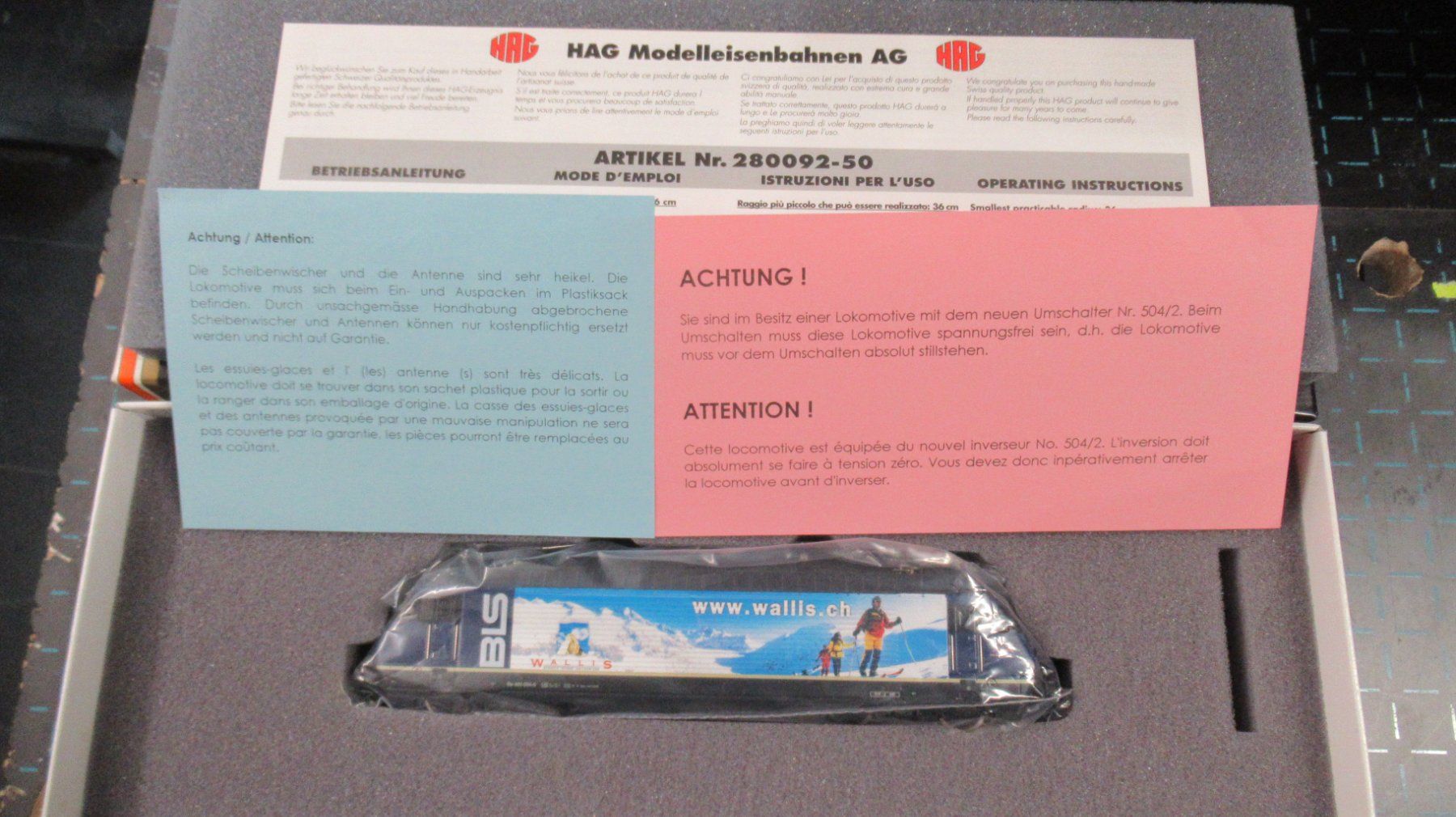 Hag Modellini di ferrovie: HAG BLS 465 "Wallis"   ! Rare ! – Nuovo e nell'imballaggio originale da Martigny venduto da nevada98 6
