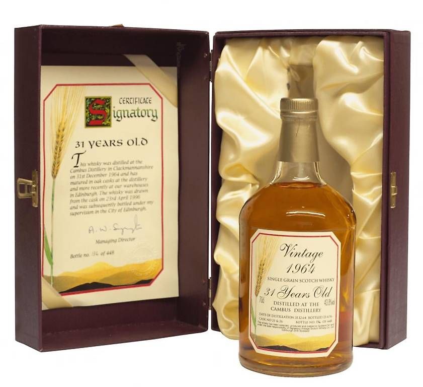 Bevande alcoliche: 1964er Cambus Single-Grain – Nuovo e nell'imballaggio originale da Dürnten venduto da charbi