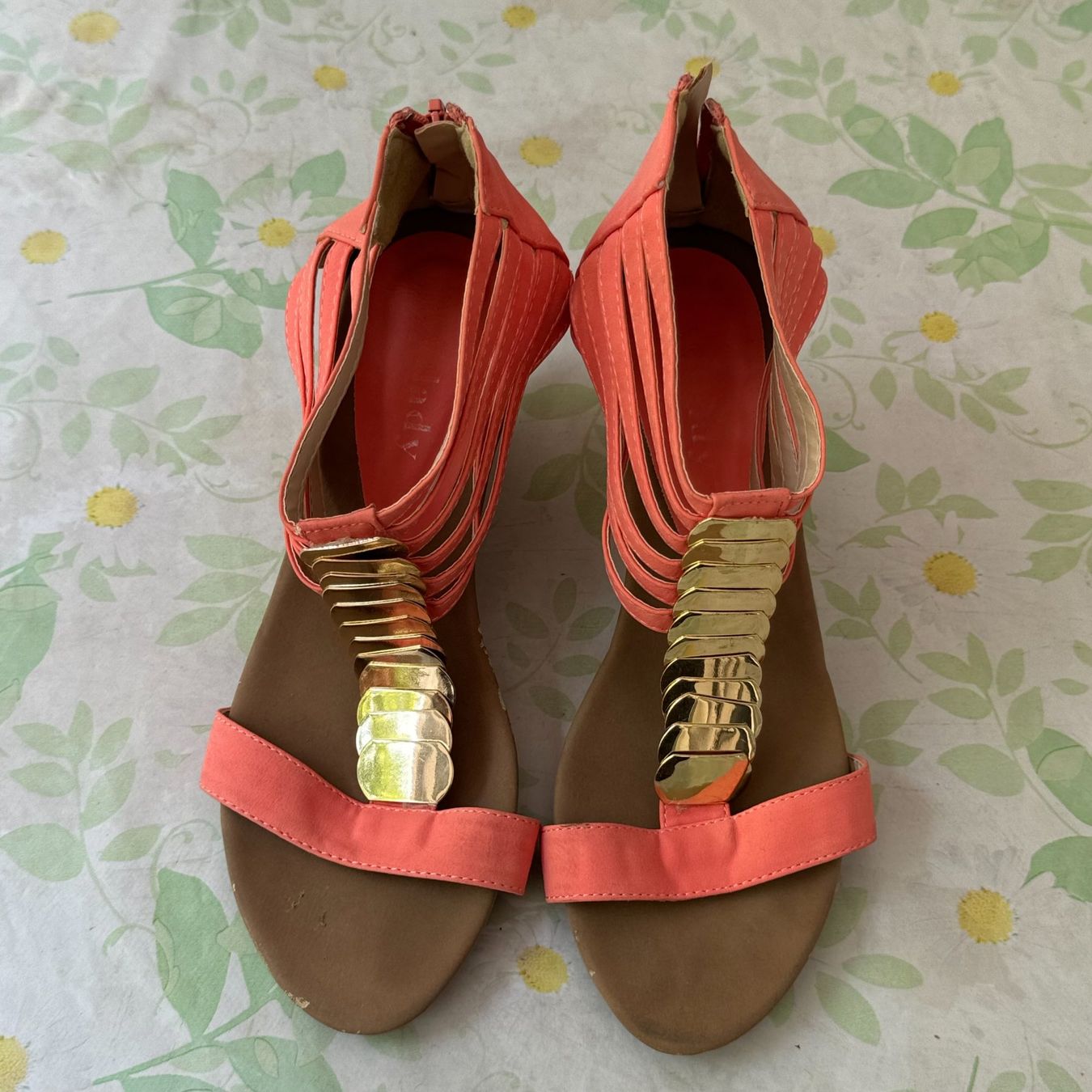 Damenschuhe: Pointure 37,5 - Sandales corail - Wilady – Gebraucht aus Genève von Reveur 3