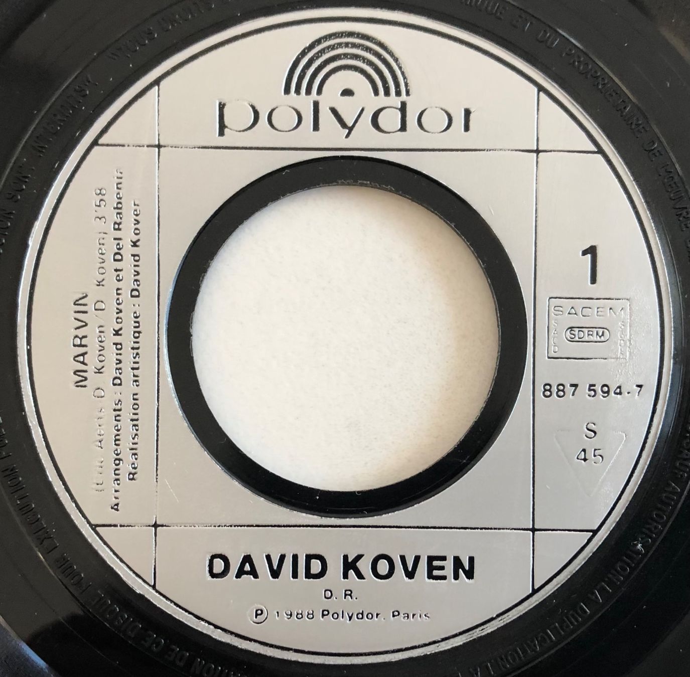 Schallplatten: DAVID KOVEN - MARVIN – Gebraucht aus Poliez-Pittet von Newtown-Records 2