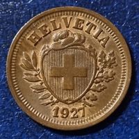 1 RAPPEN JAHR 1927 - SCHWEIZ / RAR