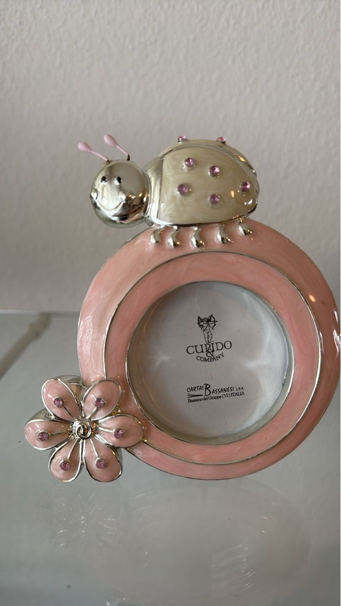 Cornici: Süsser Bilderrahmen, rosa, Mädchenzimmer Deko, Neu – Nuovo e nell'imballaggio originale da Bern venduto da Marym