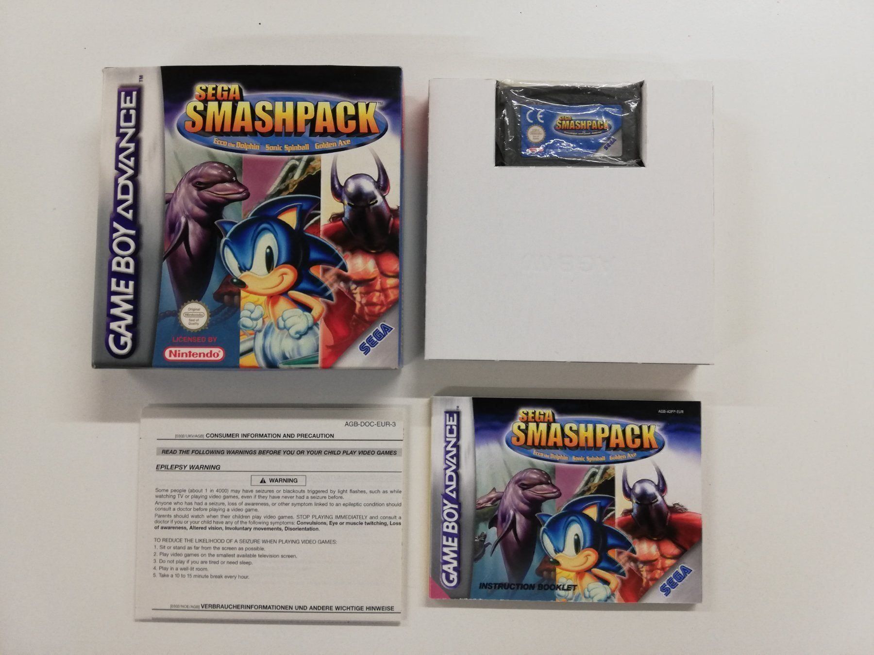 Nintendo Giochi: Sega Smashpack / Nintendo GBA – Usato da St. Gallen venduto da zorro_dc 2