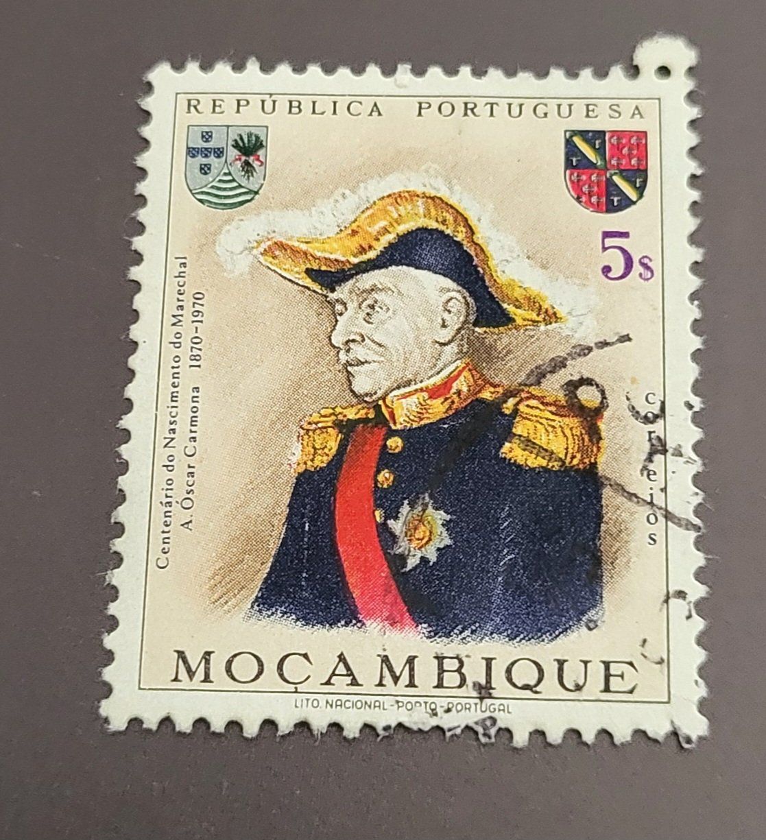 Tutti i francobolli: Mosambik 1970 Marshal Carmona – Usato da St Gallen venduto da Stampsalshobby