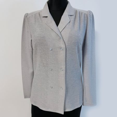 Bluse Top Gr. 42 Chemisekragen IRIL Switzerland NEU 1970s