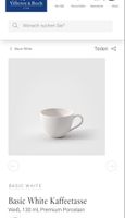Villeroy & Boch Basic White Kaffeetasse mit Untertasse
