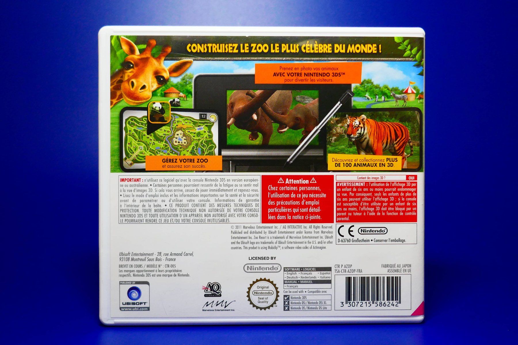 Nintendo Giochi: Zoo Resort 3D - Nintendo 3DS – Usato da Vuarrens venduto da Espace-Retro 3