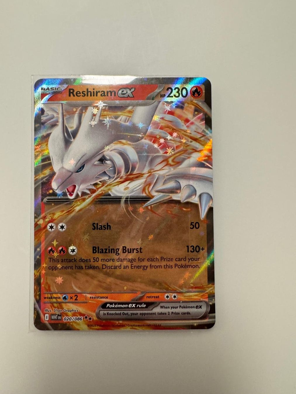 Pokémon Carte collezionabili: Reshiram ex | Double Rare | WHT 020/086 | EN – Usato da Spreitenbach venduto da Snacky96 1