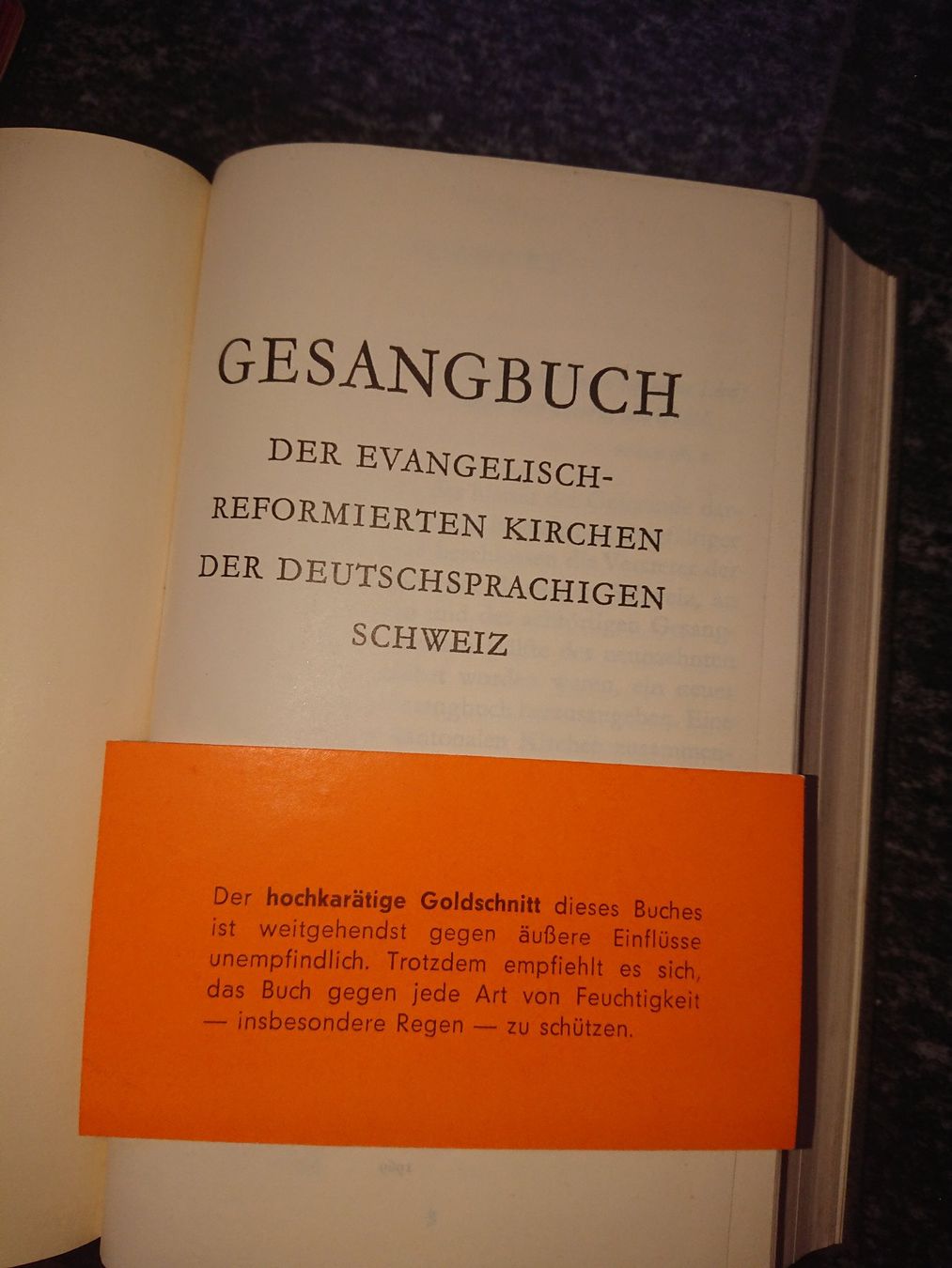 Libri: Gesangsbuch mit Goldschnitt – Usato da Büren an der Aare venduto da creazioneshop 2
