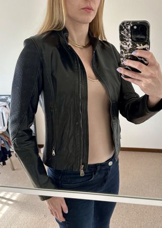 Guess Lamb Leather Jacket - Size S