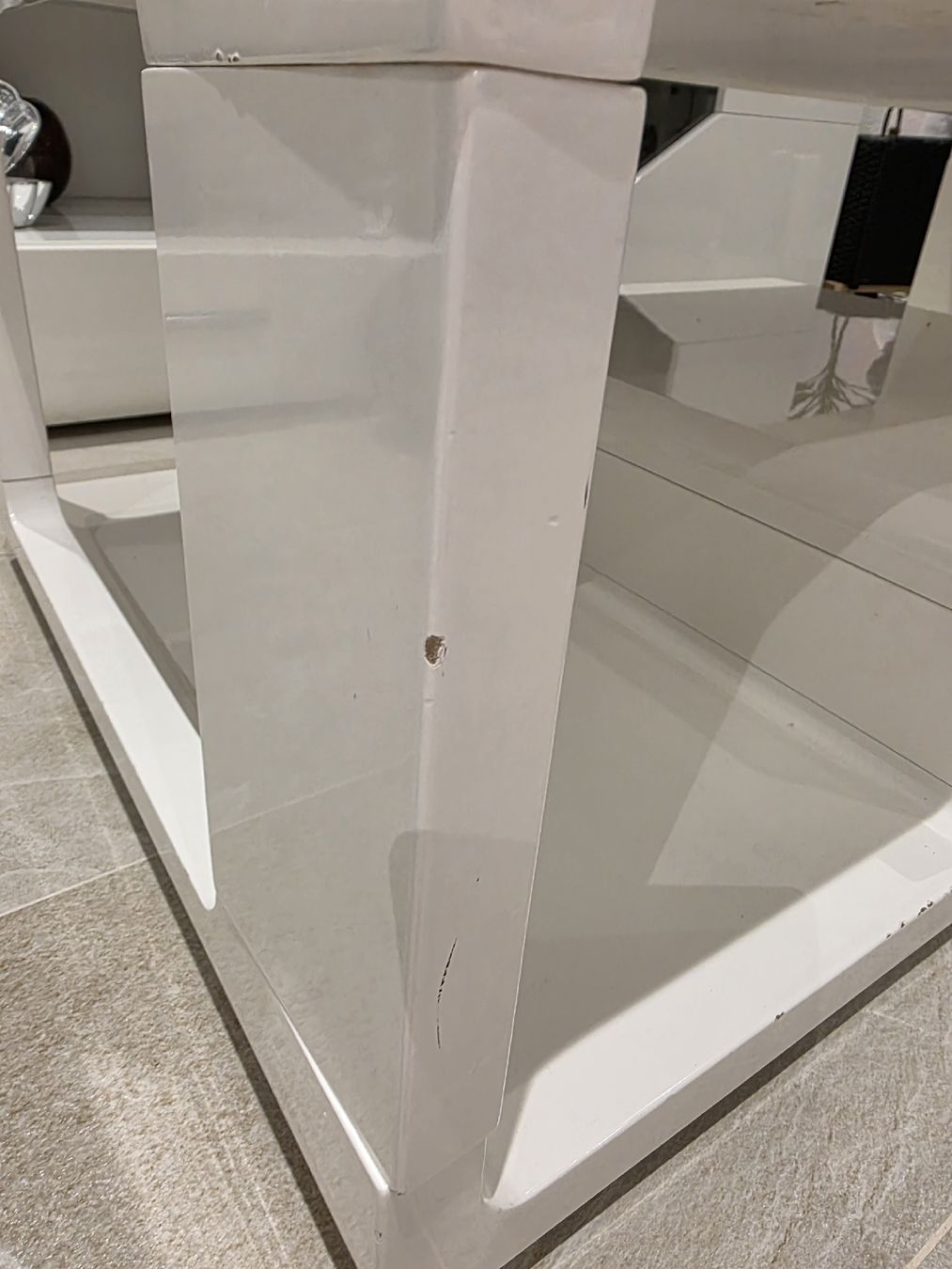 Conforama Tische: Weisser Design Couchtisch mit Schublade – Gebraucht aus Toffen von ver_x68f 4