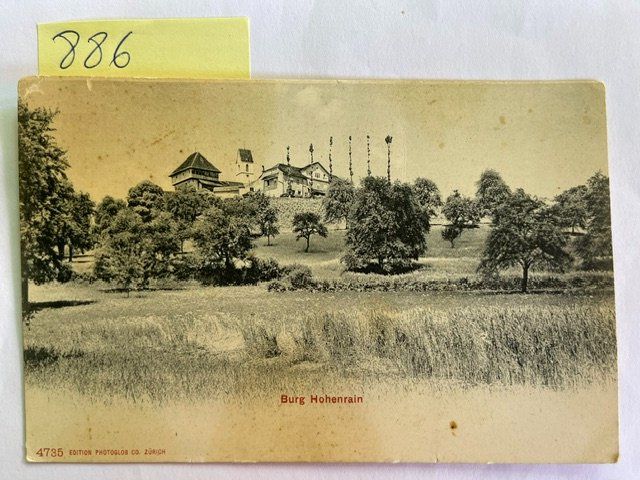 Cartoline postali: alte Ansichtskarte Burg Hohenrain – Usato da Niederwil AG venduto da dahu75
