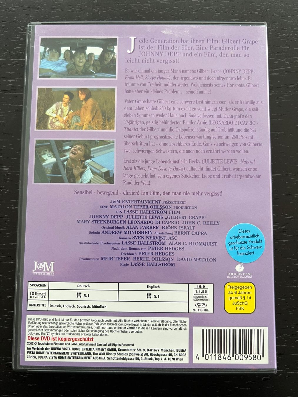 Tutti i DVDs: Gilbert Grape, DVD, Drama, FSK6 – Usato da Jona venduto da brandillo83 1