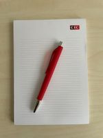 Notizblock / Zeichnungsblock A5 mit Kugelschreiber