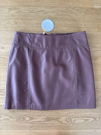 Jupe cuir Kookai taille 38, couleur moka, neuve