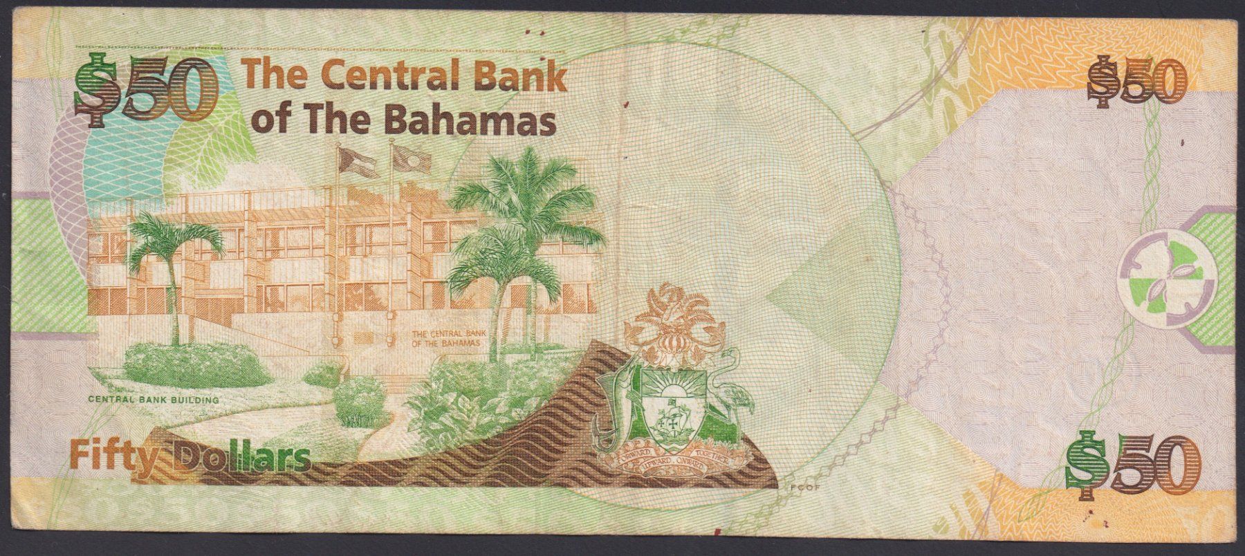 Banconote: Bahamas 50 Dollars 2006 – Usato da Brugg AG venduto da banknoten_muesli 1