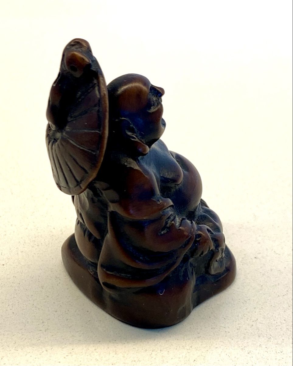 Statuette: Mini Hotei Lachender Buddha Figur – Usato da Basel venduto da phidelitas 4
