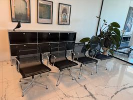 Vitra EA 108 Aluminium Netz schwarz Charles & Ray
