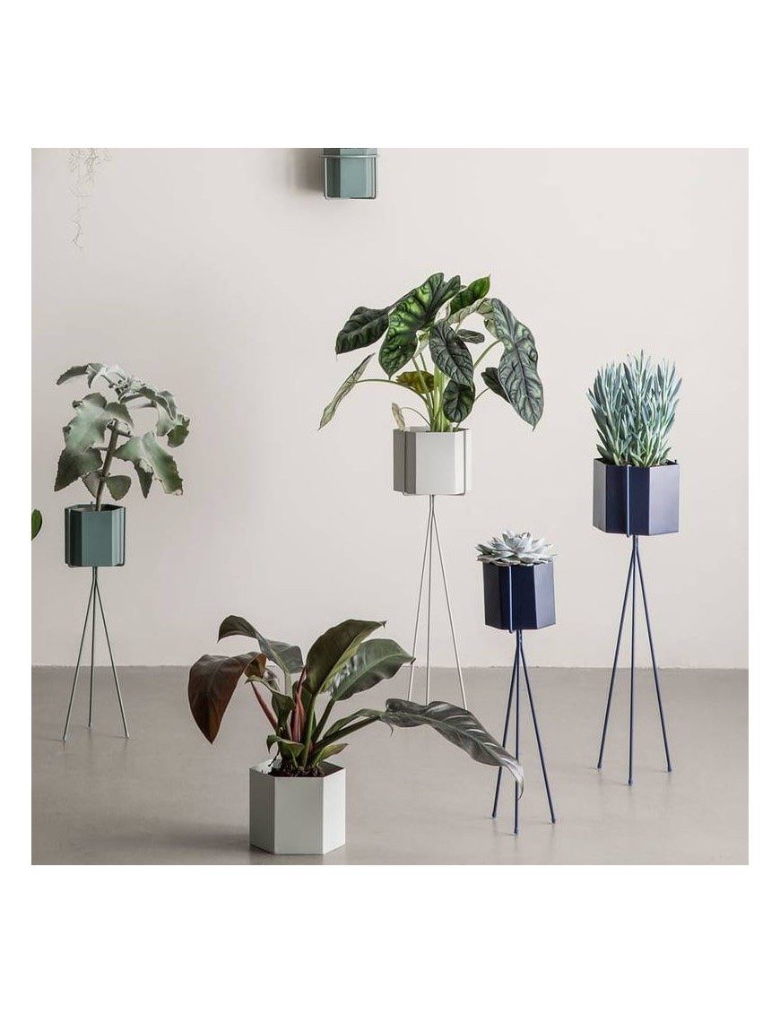 Ferm living Vasi per fiori: Ferm Living Hexagonal Pot inkl Plant Stand – Usato da Zürich venduto da k4zh 8